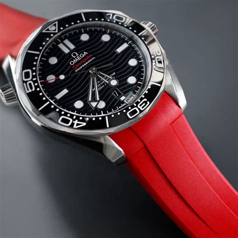 Seamaster Diver 300M black rubber stra